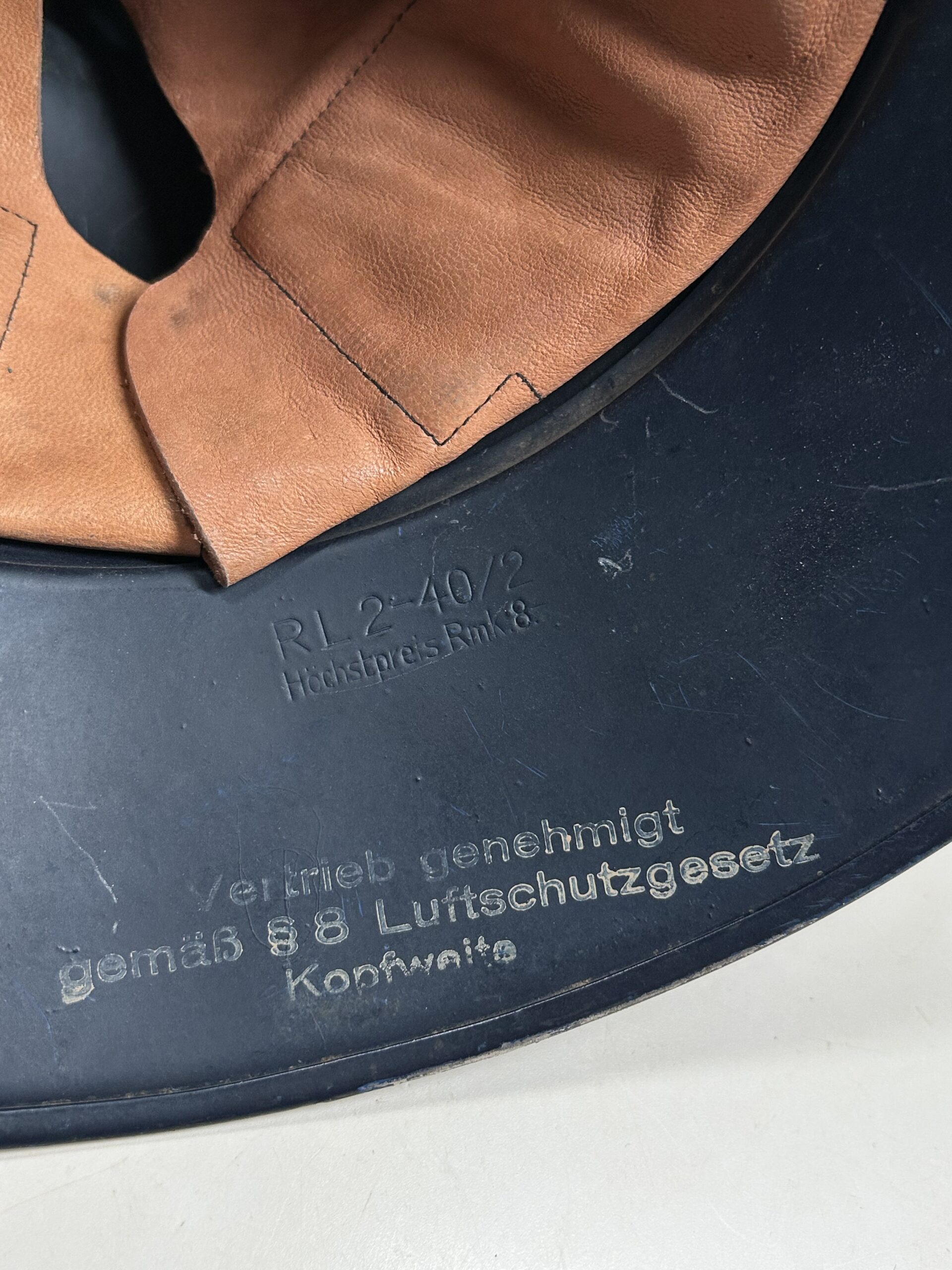 MINTY Complete M38 Luftschutz ‘Gladiator’ Helmet - (Named) - Image 12