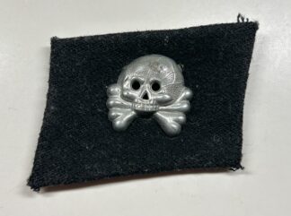 Waffen-SS Rank Collar Tab w/ Panzer Collar Tab Skull