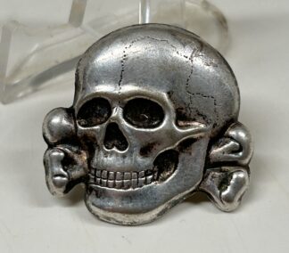 VERY RARE “Eye-Less” Totenkopf SS Visor Cap Skull