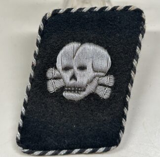 RARE Early SS-Totenkopfverbände Collar Tab – (Uniform Removed)