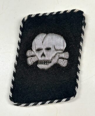 RARE Early SS-Totenkopfverbände Collar Tab – (Uniform Removed)
