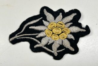 Waffen-SS Mountain Troop ‘Edelweiss’ Cap Insignia