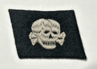 RARE Waffen-SS EM/NCO RZM Pattern Collar Tab for 'Totenkopf' Division