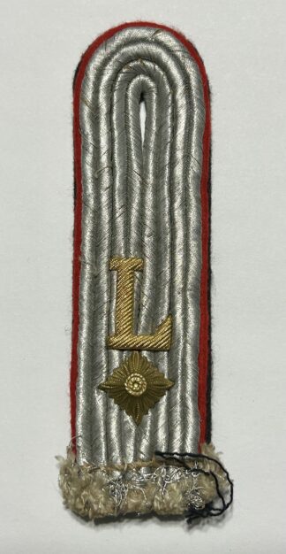 RARE SS-VT Artillery Officer in 'Kraftfahrtechnische Lehranstalt' Shoulder Board