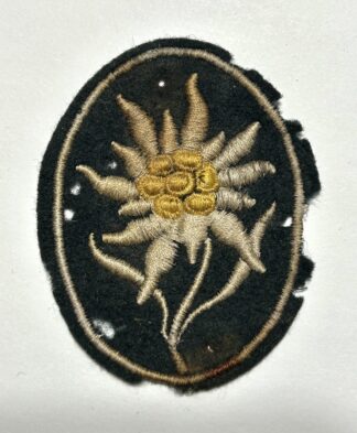 Waffen-SS Mountain Troops Sleeve Edelweiss – (Uniform Removed)