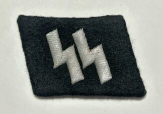 Waffen-SS NCO Bullion Collar Tab w/ RZM Tag