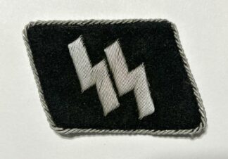 Waffen-SS Officer Bullion Collar Tab w/ RZM Tag