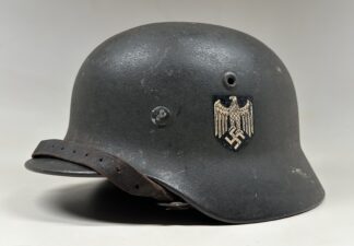 Heer (Army) M40 Single Decal Helmet - (Q64)