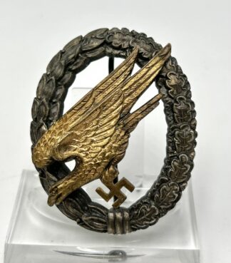 Early Luftwaffe Paratrooper Badge - (Wilhelm Deumer)