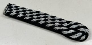 Early 1935 Dated Allgemeine-SS Shoulder Board w/ Black RZM Tag - (Uniform Removed)