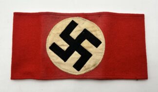 Early Wool NSDAP Armband w/ Stitched Emblem