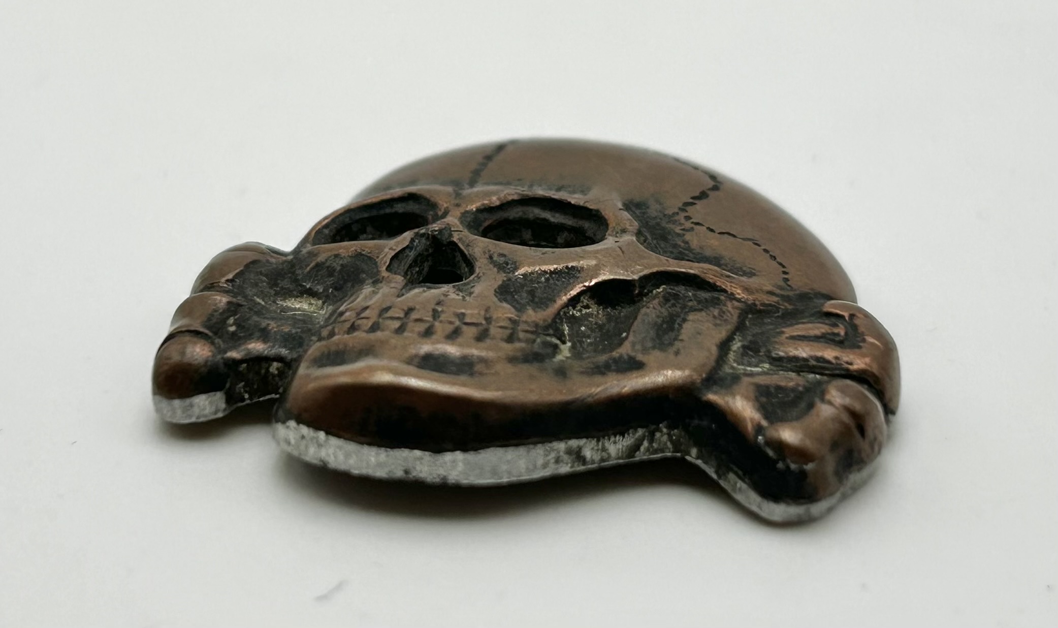 SS Visor Cap Skull “Totenkopf” - (‘499/41’ C.F. Zimmermann) - Image 2
