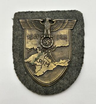 Uniform Removed Heer (Army) ‘Krim’ Shield – (Friedrich Orth)