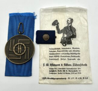 Complete 8 Year SS Long Service Award Set w/ Original Packet - (Assmann & Söhne, Lüdenscheid)