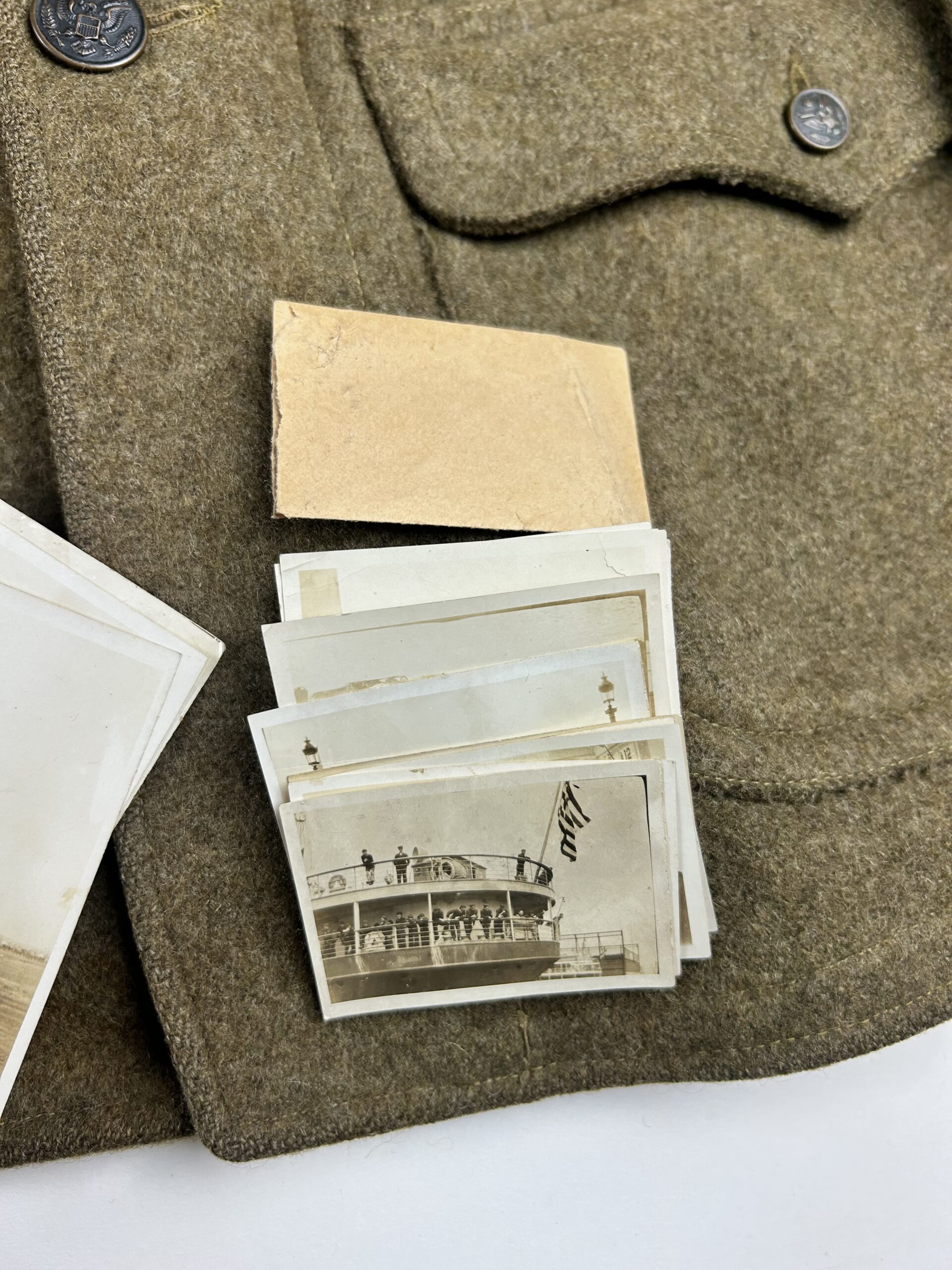 Identified U.S. Army WWI Grouping to 35th Infantry Division, 129th Field Artillery Battalion Soldier - Image 3