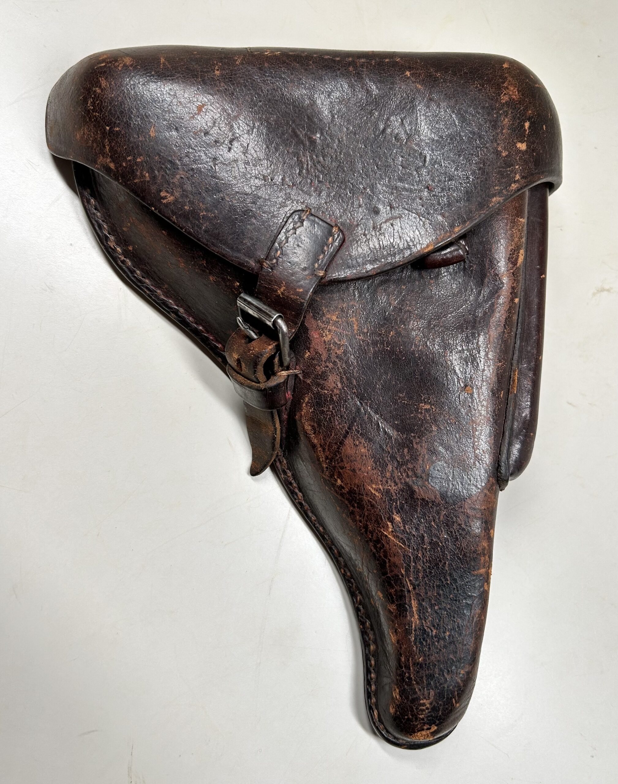 RARE Brown Leather P08 Luger Holster - (Fr. Offermann & Söhne Bensberg 1940)