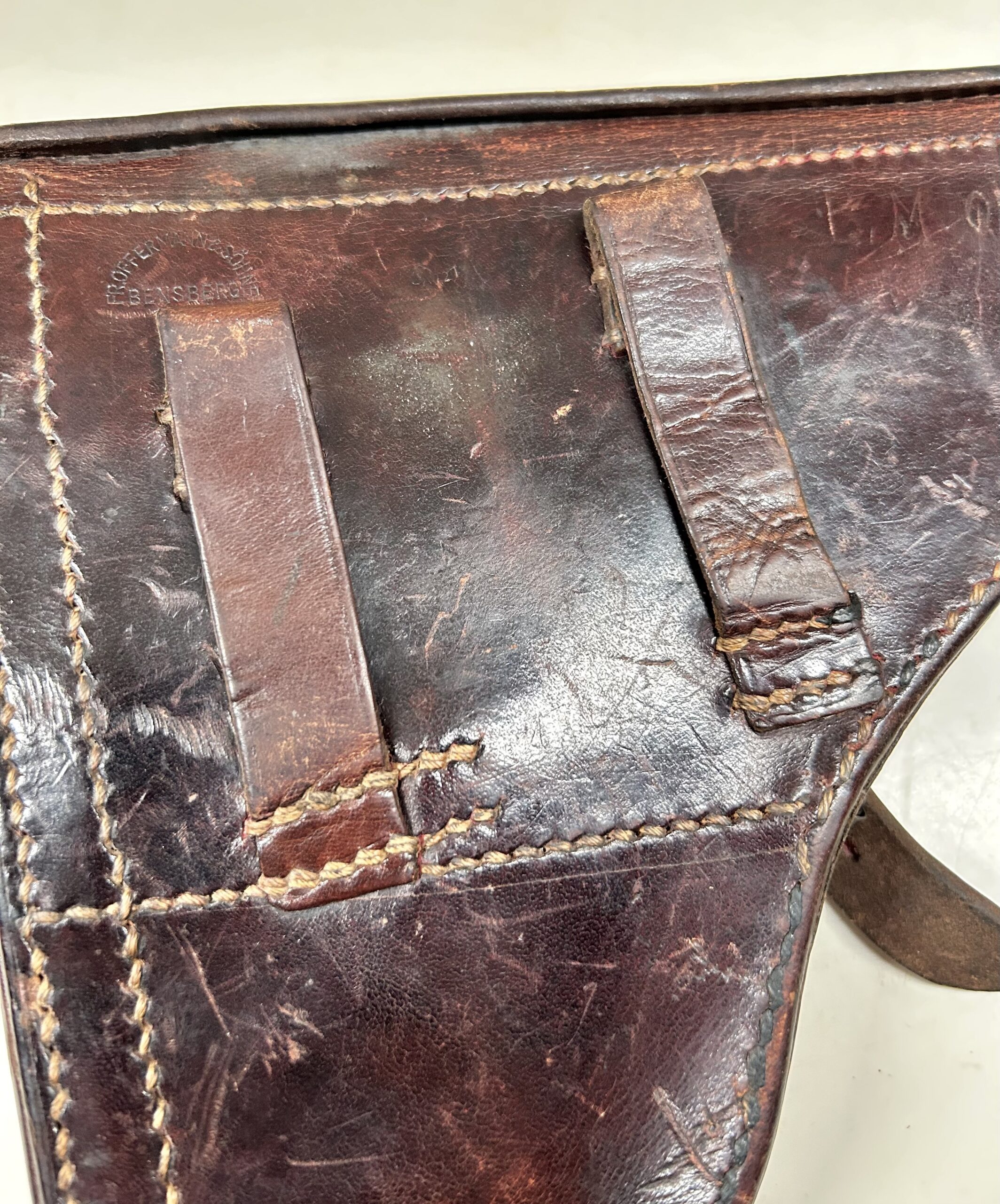 RARE Brown Leather P08 Luger Holster - (Fr. Offermann & Söhne Bensberg 1940) - Image 10