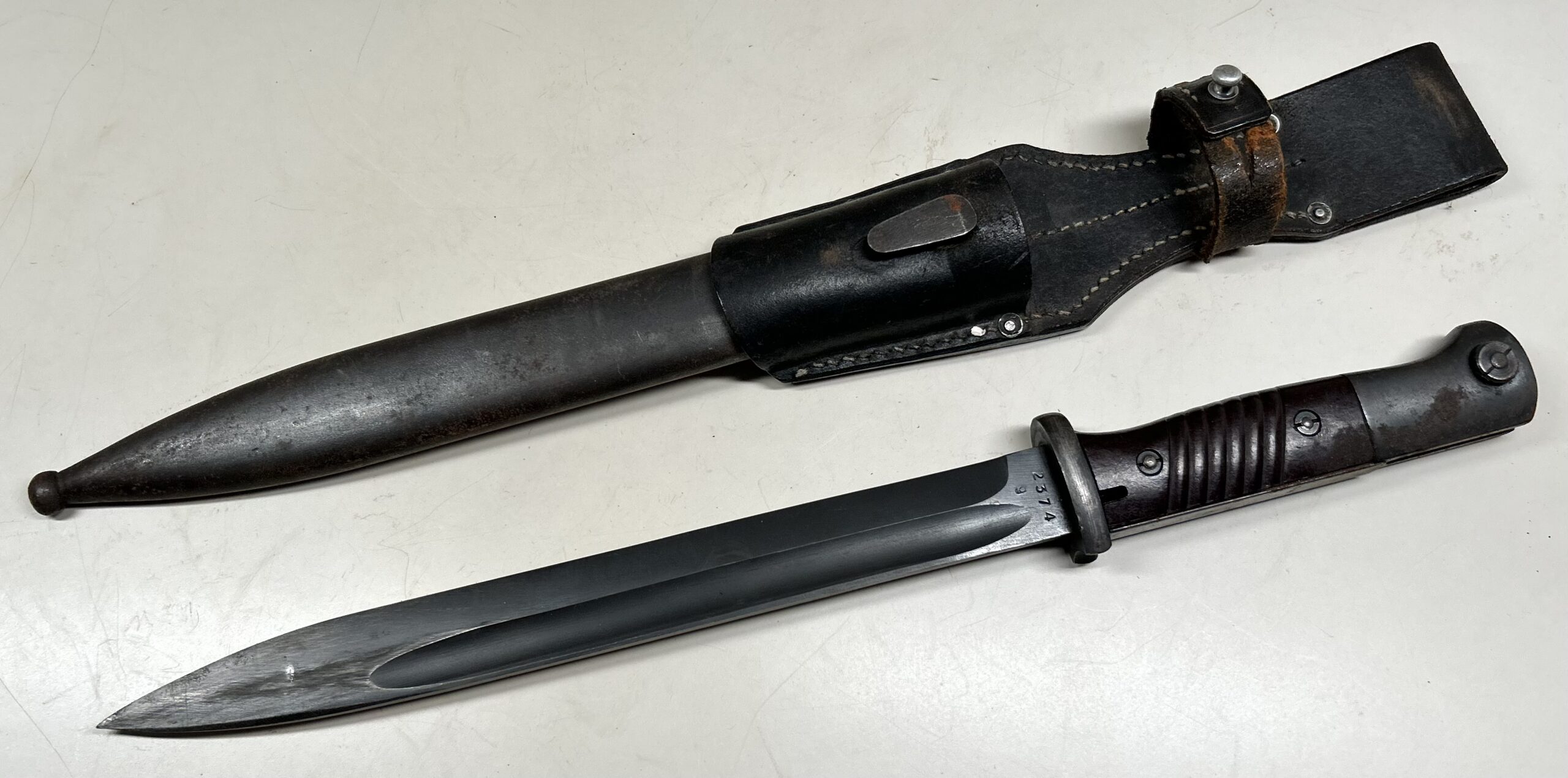 Matching K98 Bayonet w/ Frog - ‘cul’ (Ernst Pack & Söhne)