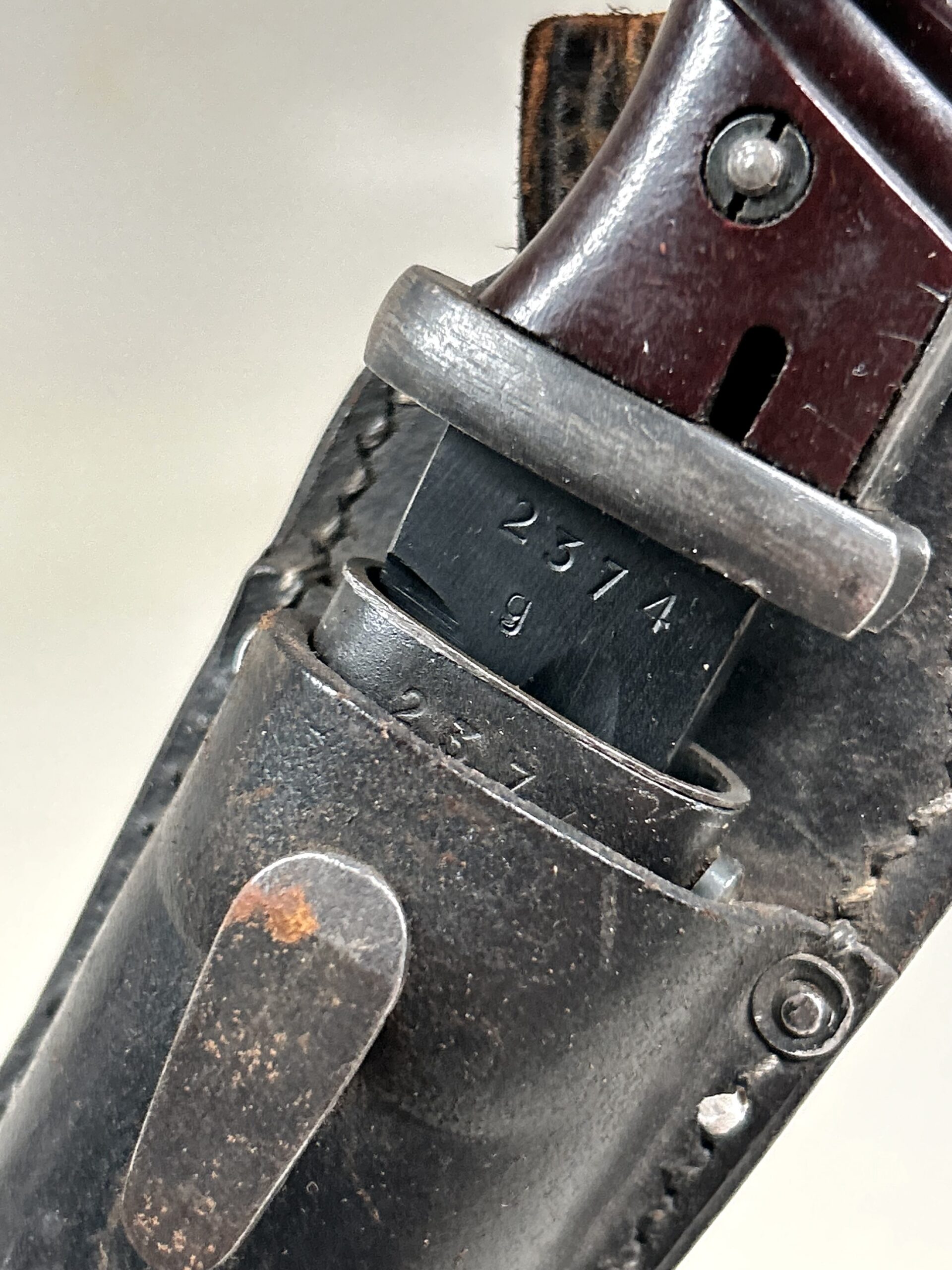 Matching K98 Bayonet w/ Frog - ‘cul’ (Ernst Pack & Söhne) - Image 2