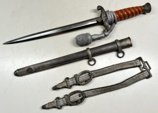 Complete Early ‘Slant-Grip’ Heer (Army) Dagger Set - (E.& F. Hörster)