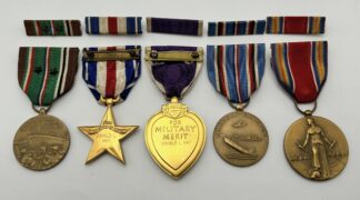 Identified WWII U.S. Army 1st Armored Division Tank Commander Medal Grouping