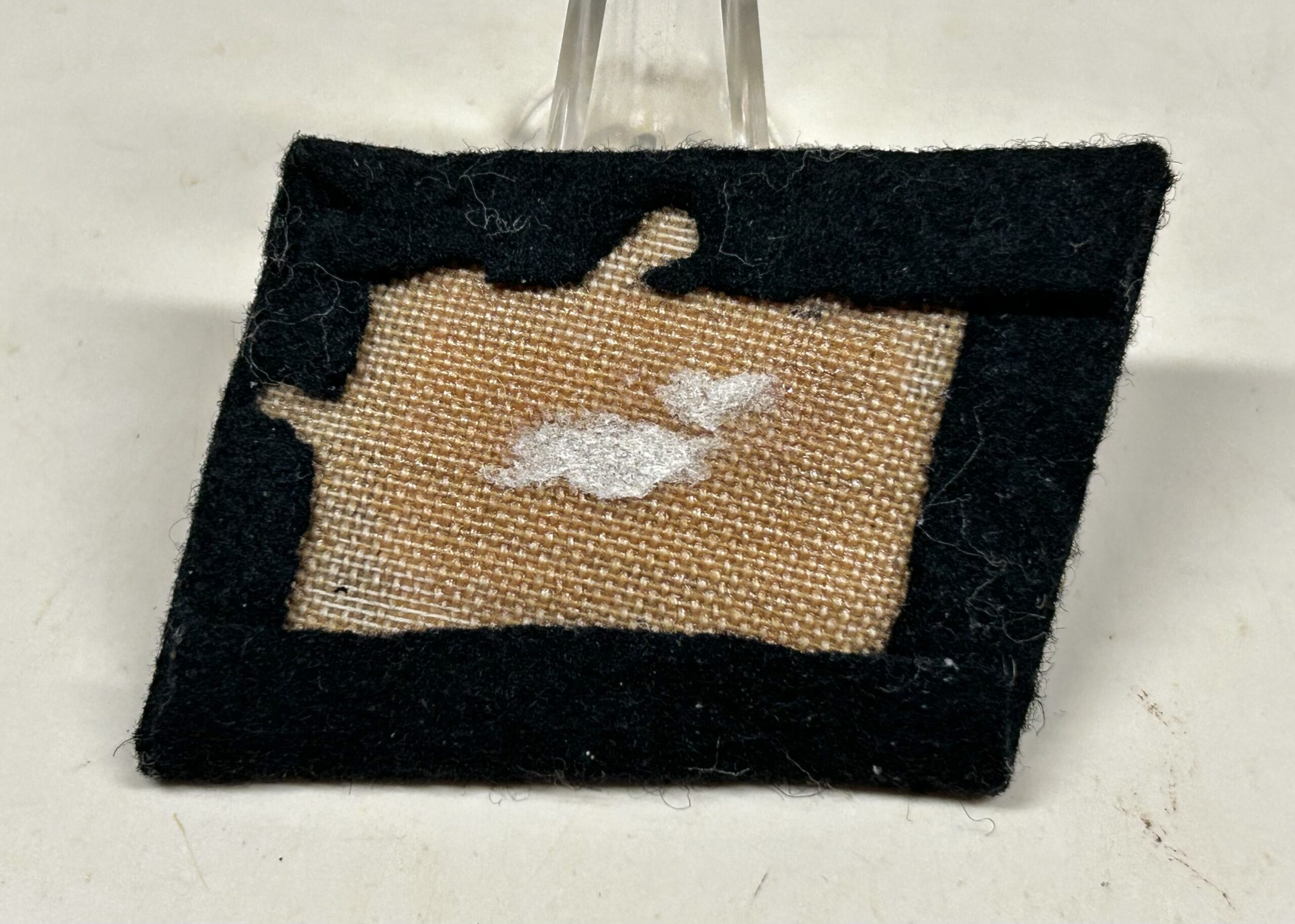 Early RZM Waffen-SS Totenkopf Collar Tab - (Uniform Removed) - Image 4