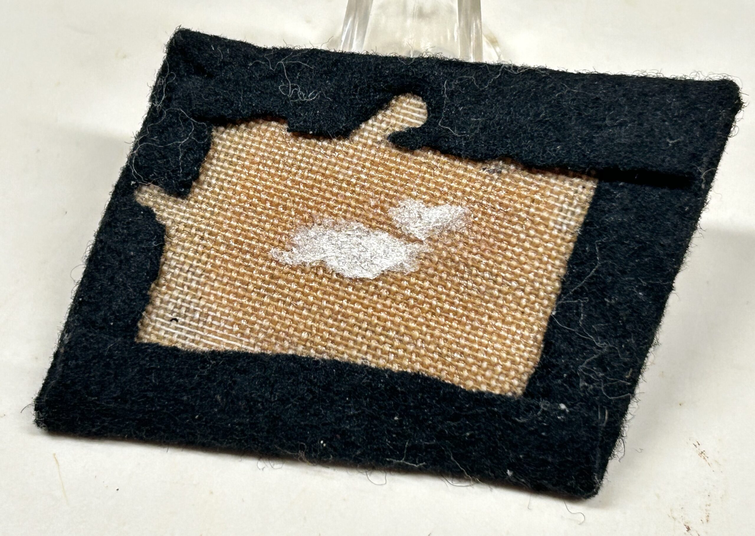 Early RZM Waffen-SS Totenkopf Collar Tab - (Uniform Removed) - Image 5