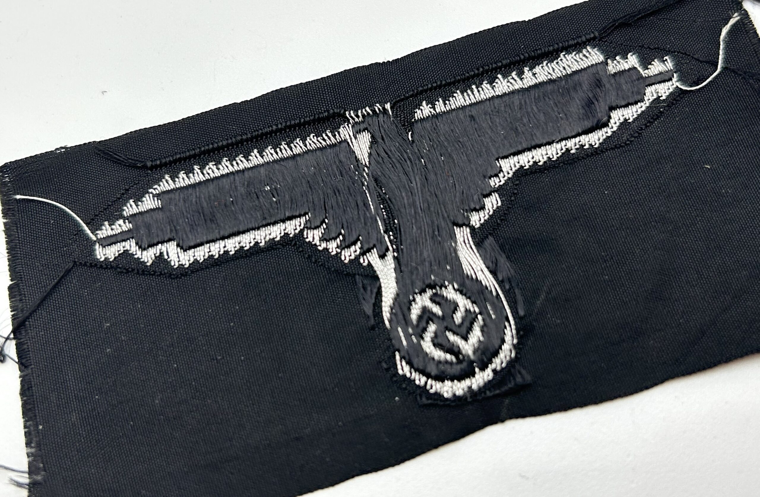 RARE Waffen-SS Officer 'Flatwire' Sleeve Eagle - (Unissued) - Image 4