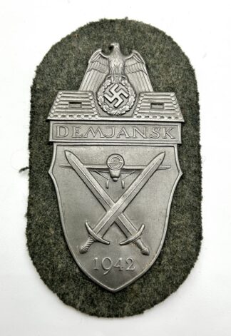 RARE Demjansk Sleeve Shield - (Uniform Removed)