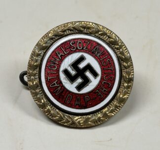 Early Identified 24mm Golden Party Pin - (Josef Fuess, München)