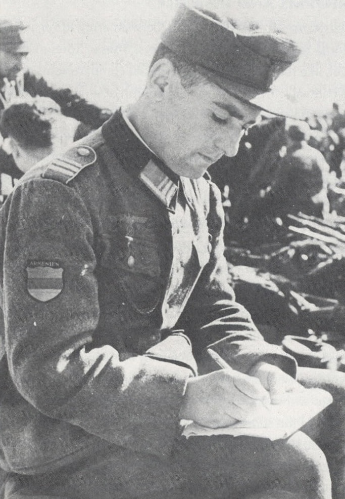 Wehrmacht Sleeve Shield for Armenian Volunteers - (Uniform Removed) - Image 2